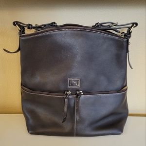 Dooney & Bourke Dillen Med Zip Pocket Leather Hobo